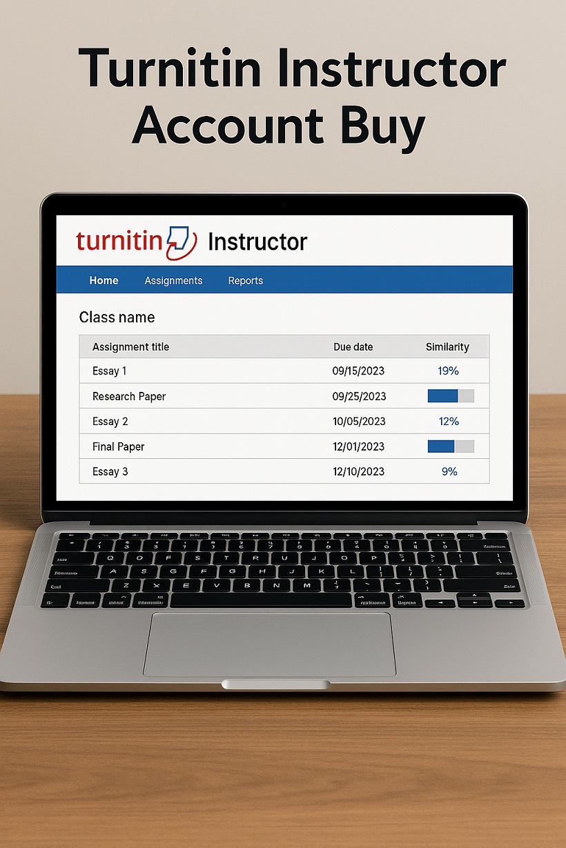 Turnitin Instructor Account Buy | at only $15/M